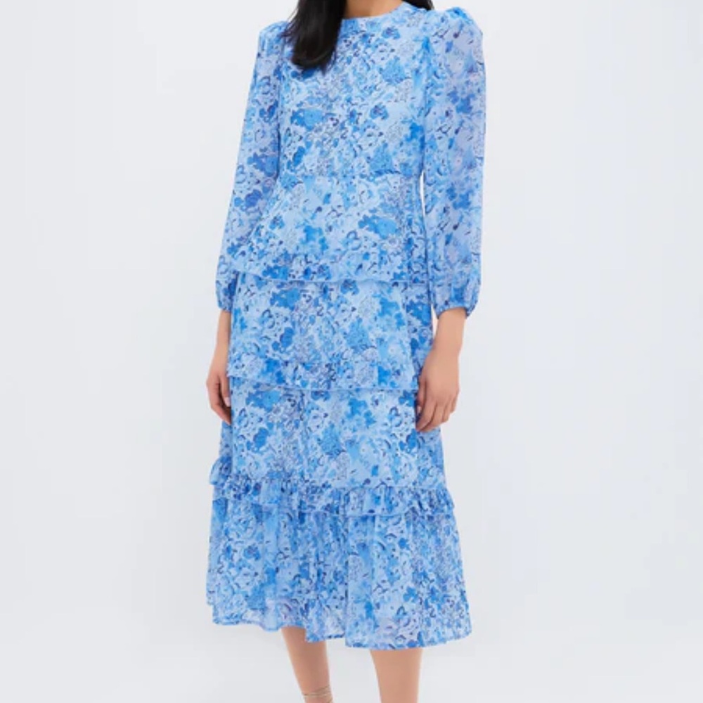 Tuckernuck/Hyacinth House NWT Blue Floral Dress - Picture 4 of 7